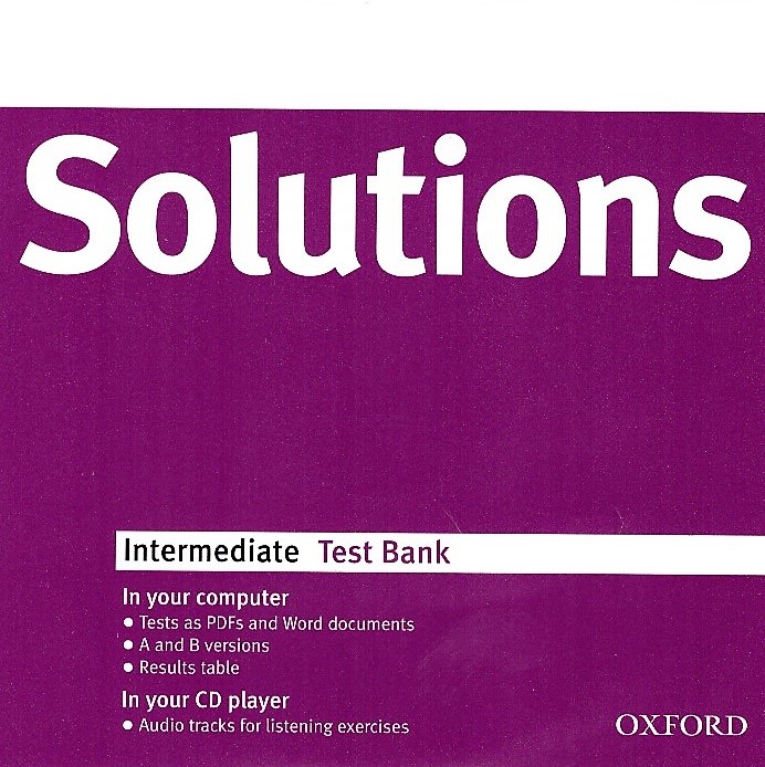 Solutions Intermediate Test Bank  Диск с тестами