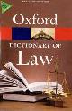 Oxford Dictionary of Law (7th edition)