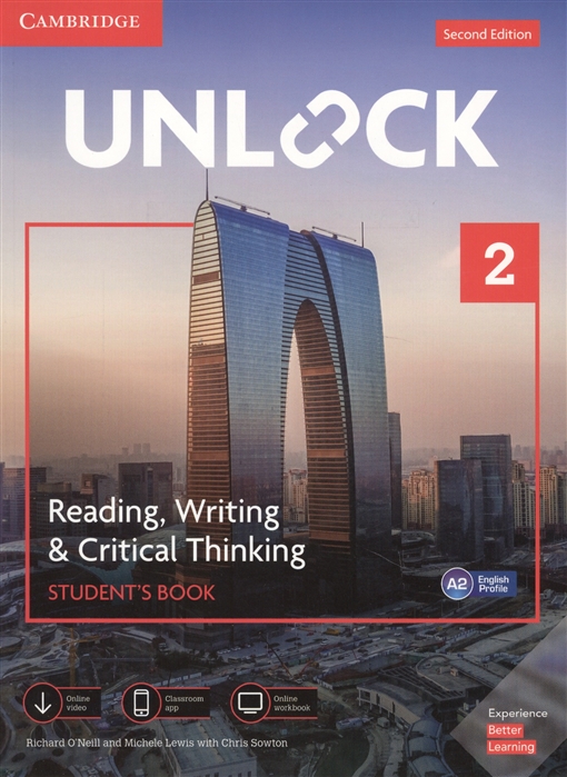 Unlock (Second Edition) 2 Reading, Writing and Critical Thinking Student's Book / Учебник + онлайн тетрадь