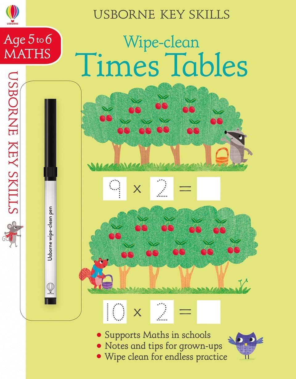 Usborne Wipe-Clean Times Tables (5-6)