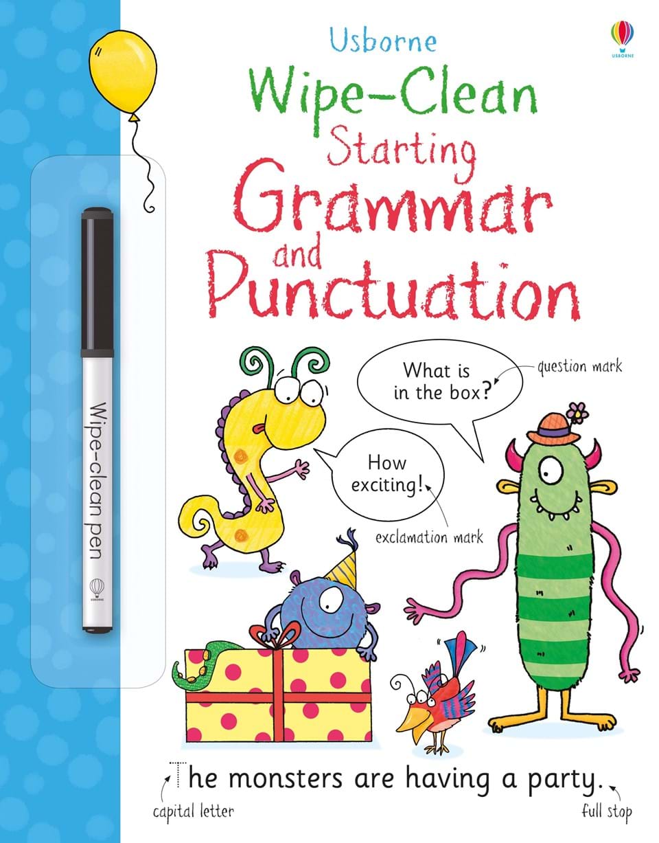 Are clean started. Wipe-clean starting Spelling. Grammar Punctuation book. Grammar Monster Punctuation.