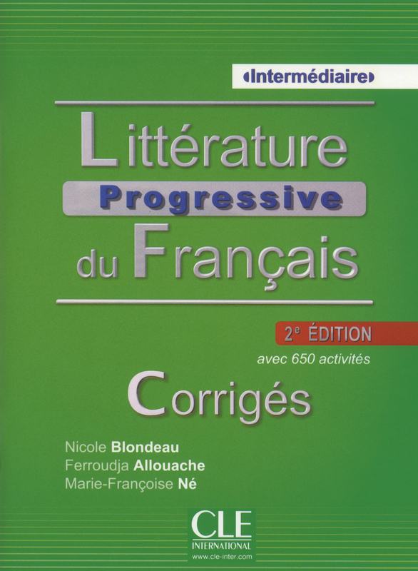 Litterature Progressive du Francais (2e edition) Intermediaire Corriges