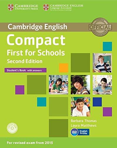 Compact First for Schools Student's Book + CD-ROM + Answers / Учебник + ответы - 1