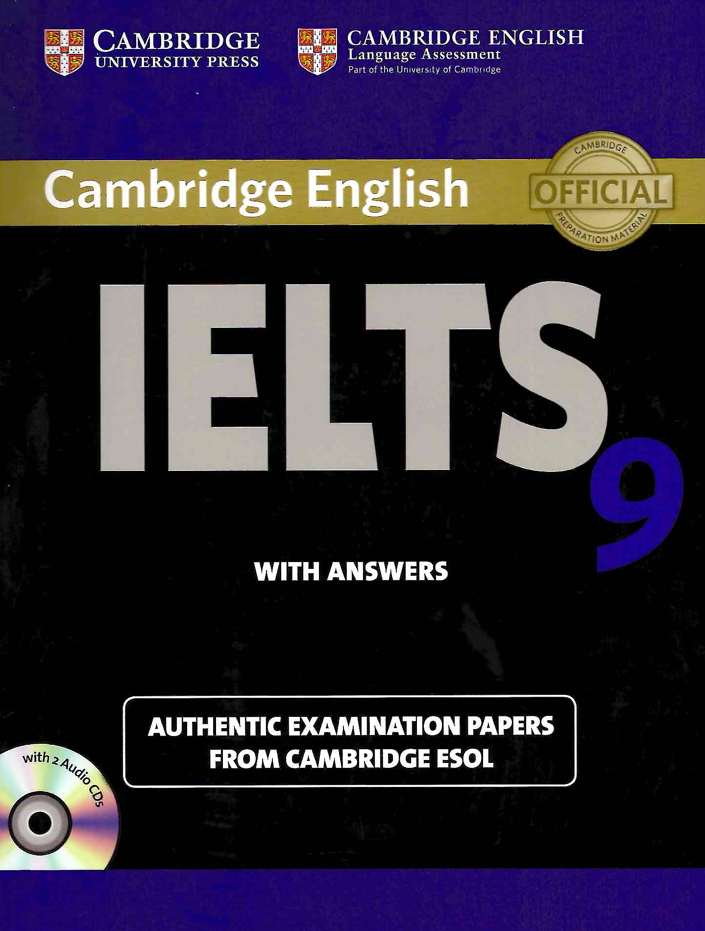 Cambridge English IELTS 9 + Answers + Audio CDs