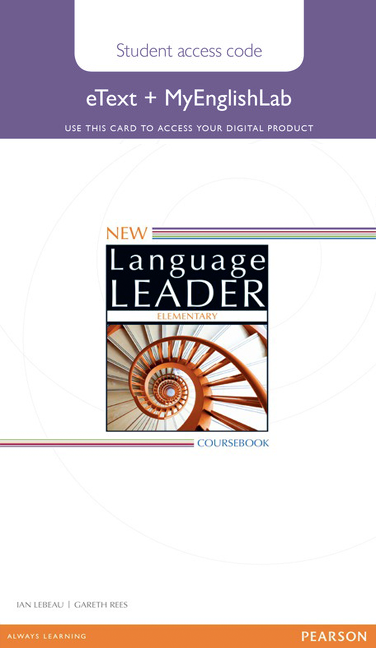 New Language Leader Elementary eText + MyEnglishLab / Электронная версия учебника + онлайн-практика