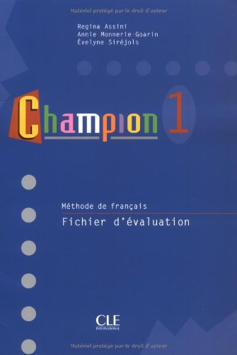 Champion 1 Fichier d'evaluation / Дополнительная рабочая тетрадь