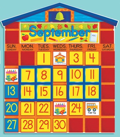 All-in-One Schoolhouse Calendar (126 pieces)