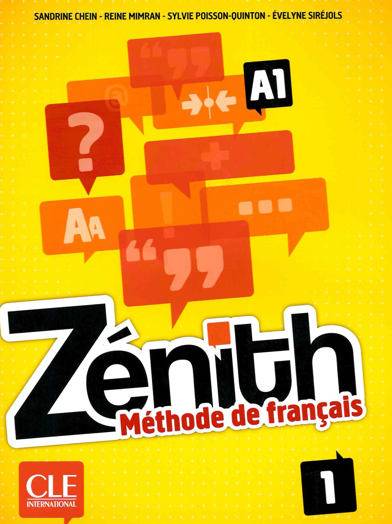 Zenith 1 Methode de francais + DVD-Rom / Учебник
