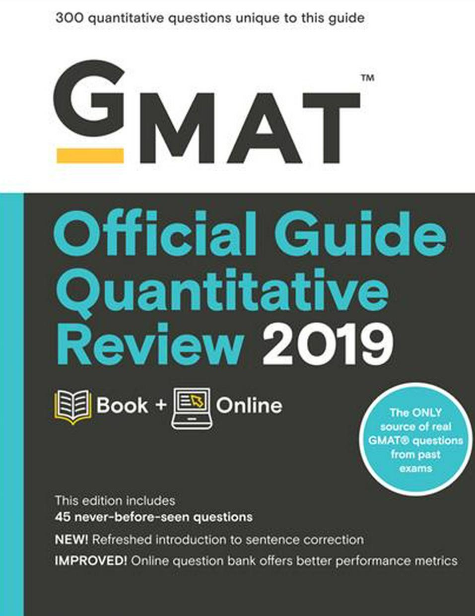 GMAT Official Guide 2019 Quantitative Review + Online