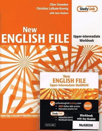 New English File Upper-Intermediate Workbook + MultiROM + Key / Рабочая тетрадь + диск + ответы