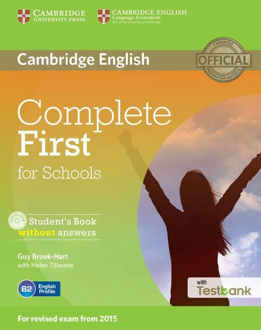 Complete First for Schools Student's Book + CD-ROM + Testbank / Учебник + CD + тесты
