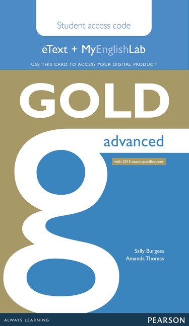 Gold Advanced eText + MyEnglishLab / Электронная версия учебника + онлайн-практика