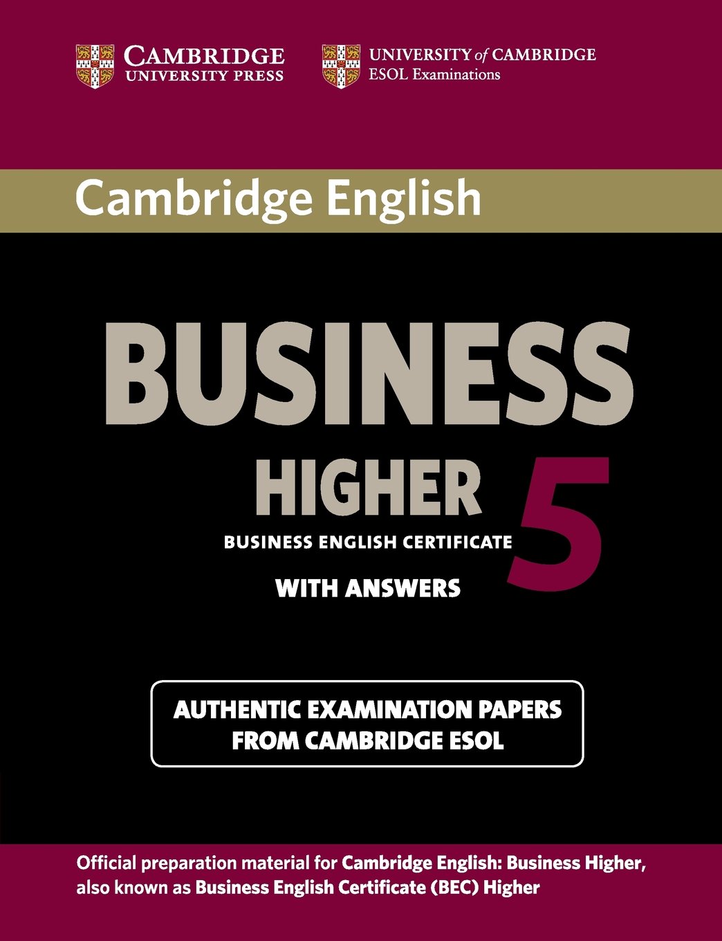 Cambridge English Business 5 Higher Student's Book / Тесты