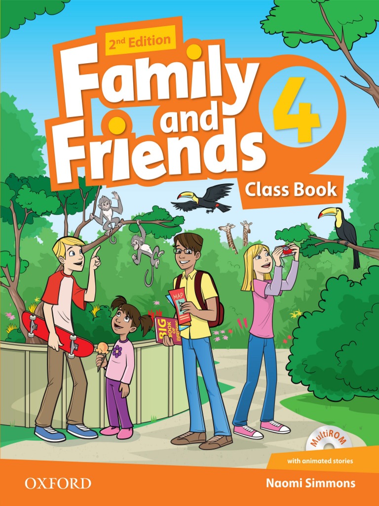 Family and Friends 2nd Edition 4 Class Book  MultiROM  Учебник  интерактивный диск