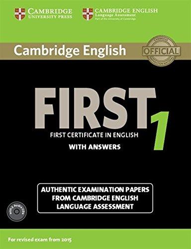 Cambridge English First 1 for the Revised 2015 Exam + Answers + Audio CDs / Тесты + ответы + аудиодиски