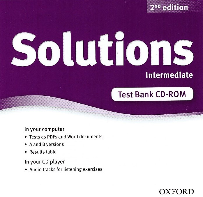 Solutions Second Edition Intermediate Test  Bank CDROM  Диск с тестами