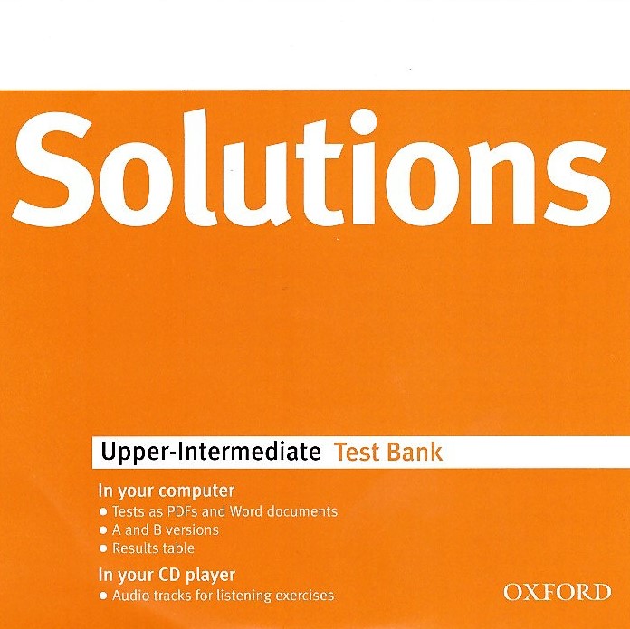 Solutions UpperIntermediate Test Bank  Диск с тестами