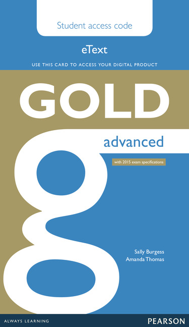Gold Advanced eText / Электронная версия учебника