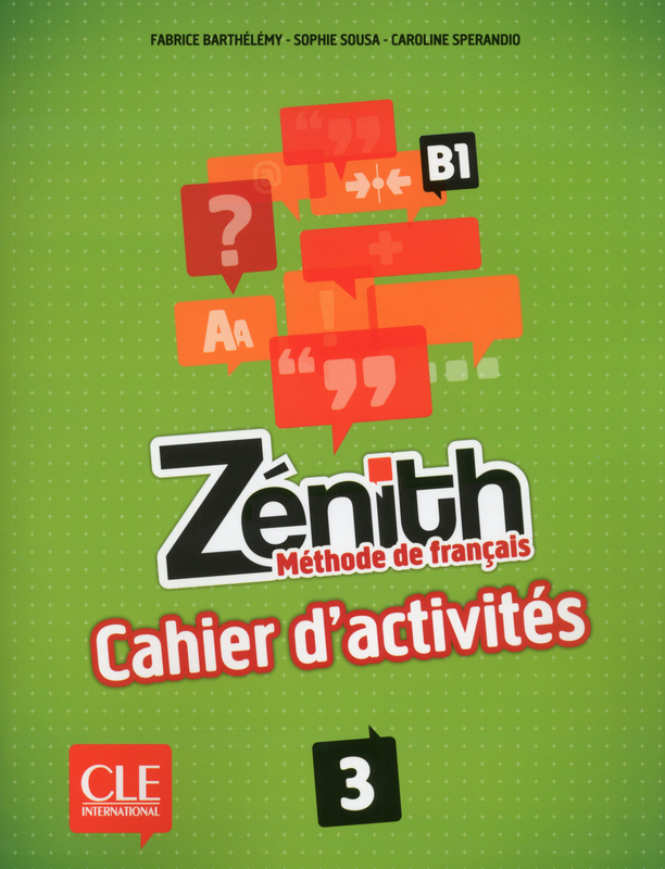 Zenith 3 Cahier d'activites / Рабочая тетрадь