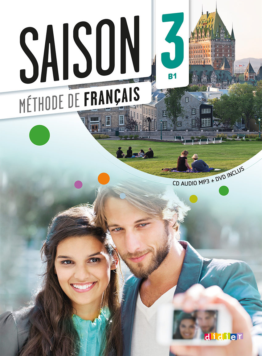 Saison 3 Methode de francais + CD audio + DVD / Учебник