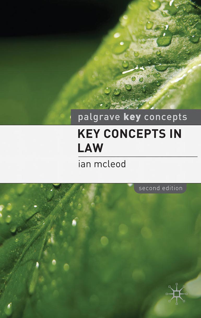 Key Concepts in Law (2nd Edition)