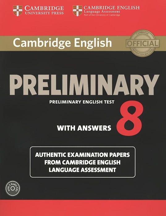 Cambridge English Preliminary 8 + Answers + Audio CDs / Тесты + ответы + аудиодиски