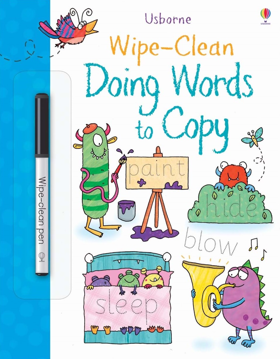 Usborne Wipe-Clean Doing Words to Copy