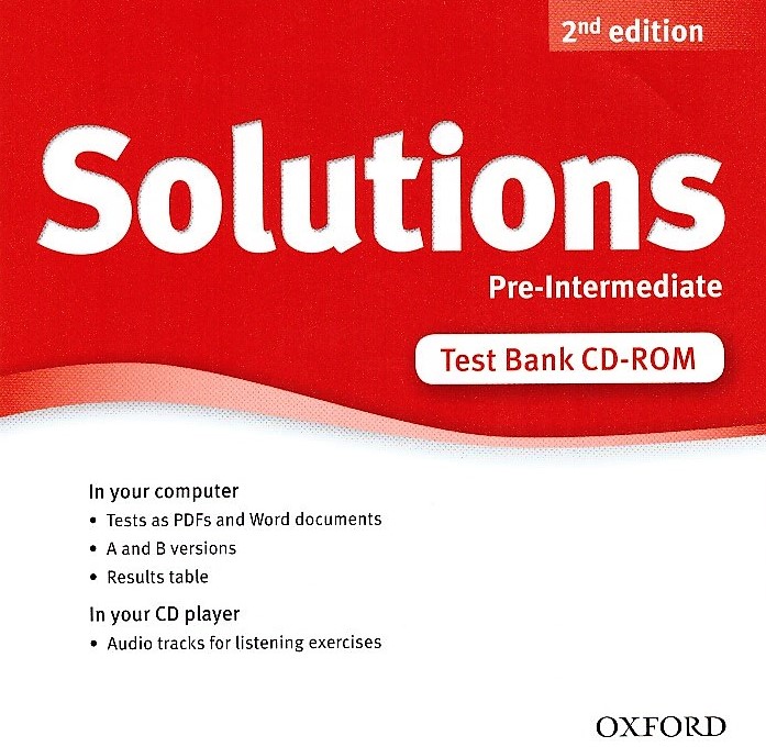 Solutions Second Edition PreIntermediate Test  Bank CDROM  Диск с тестами
