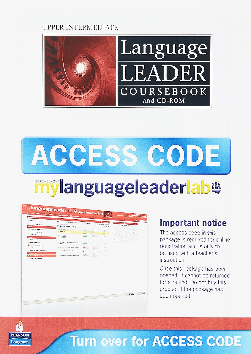 Language Leader Upper-Intermediate Coursebook + CD-ROM + Access Code / Учебник + онлайн-доступ