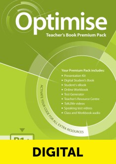 Optimise В1+ Digital Teacher's Book + Teacher's Resources / Цифровая версия книги для учителя