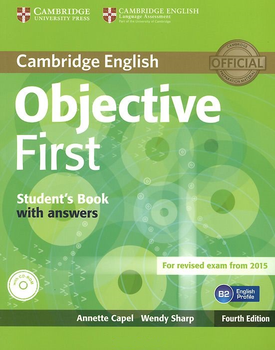 Objective First Student's Book + CD-ROM + Answers / Учебник + ответы