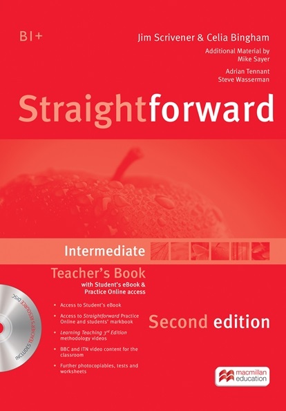 Straightforward (Second Edition) Intermediate Teacher's Book + Practice Online + eBook / Книга для учителя