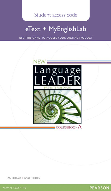 New Language Leader Pre-Intermediate eText + MyEnglishLab / Электронная версия учебника + онлайн-практика
