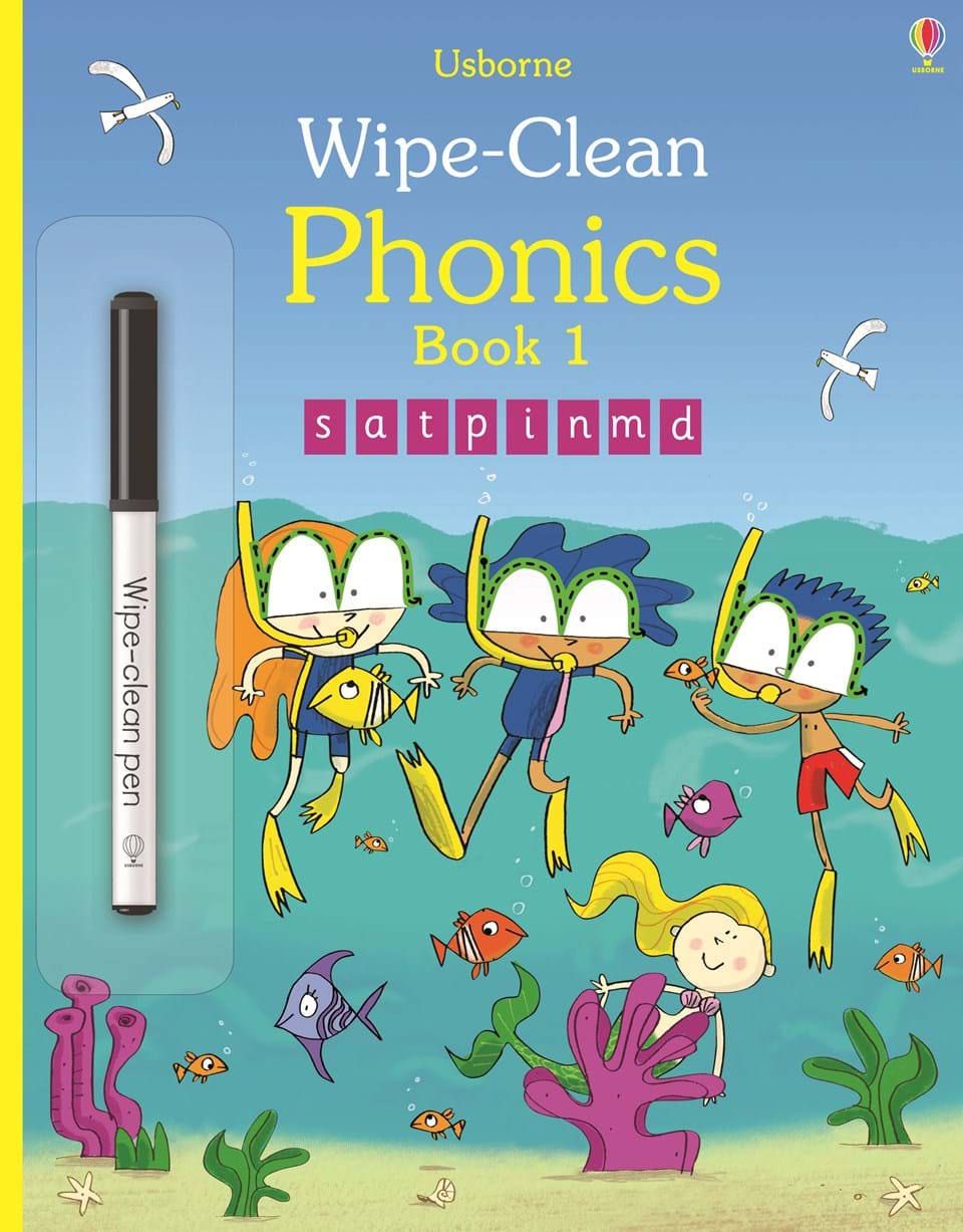 Usborne Wipe-Clean Phonics Book 1