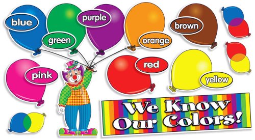 We Know Our Colors Mini Bulletin Board Set (27 cards)