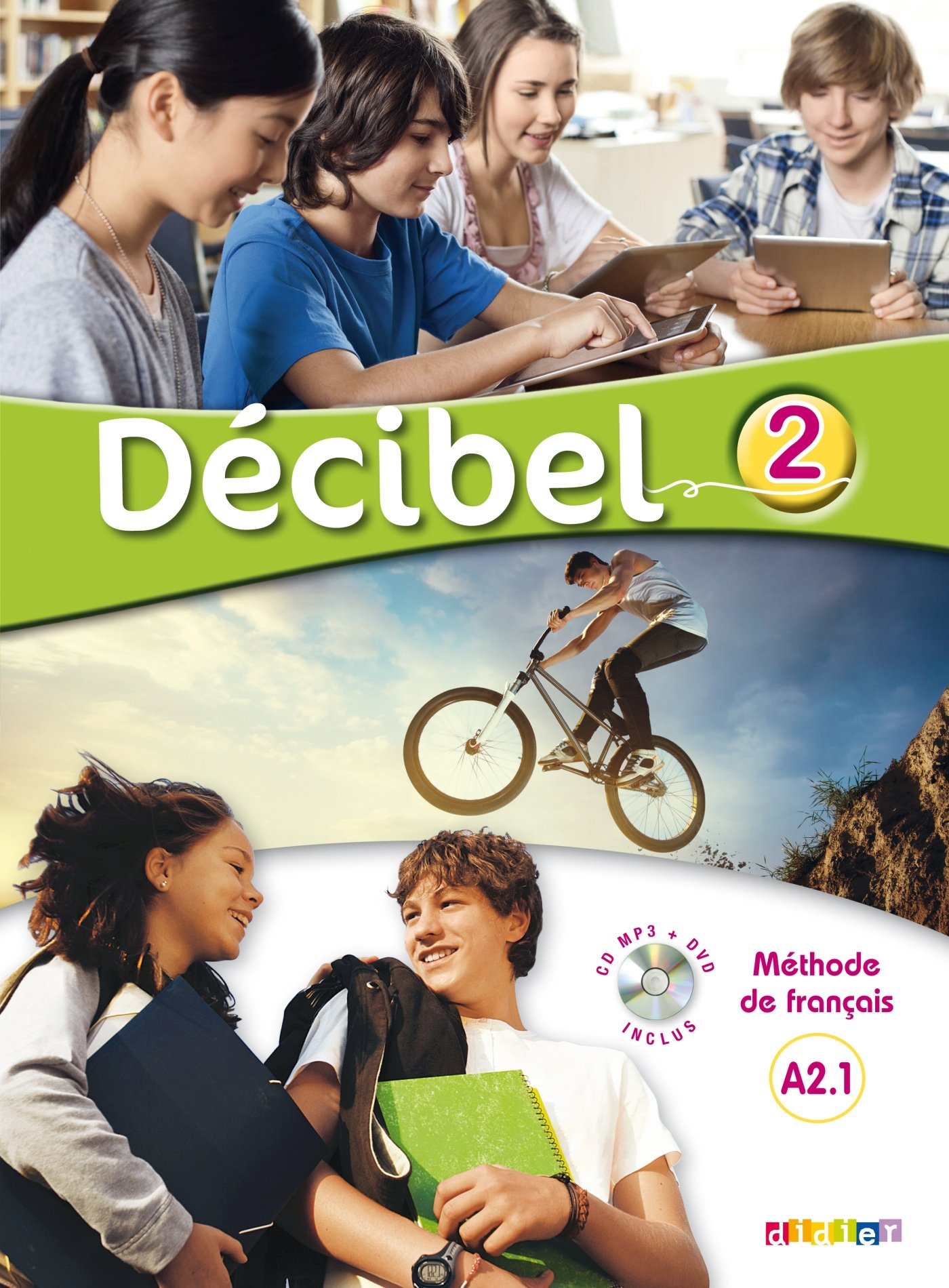 Decibel 2 Methode de francais + CD-ROM + DVD / Учебник