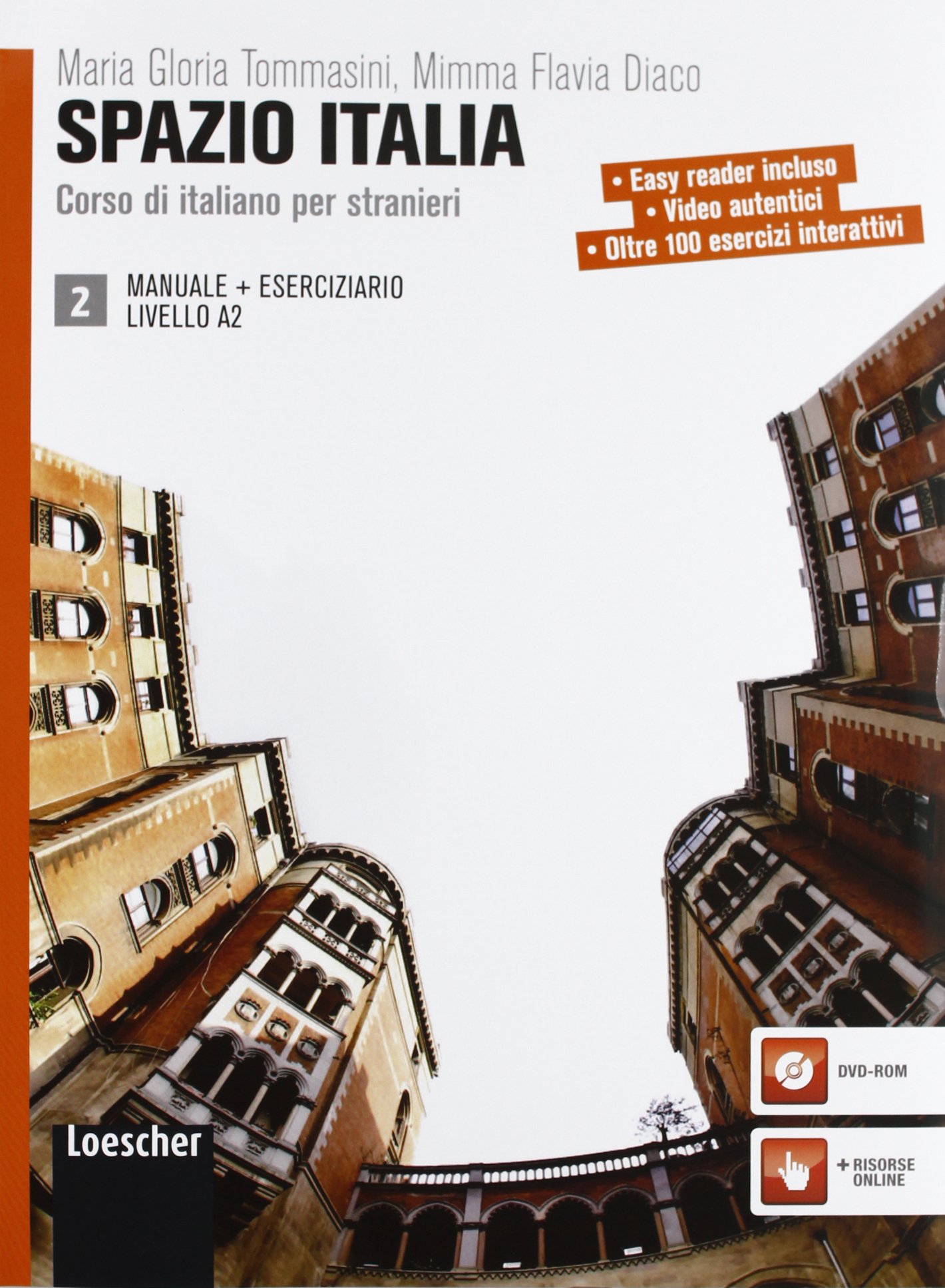 Spazio Italia 2 Manuale + Eserciziario + DVD-ROM / Учебник + видеодиск
