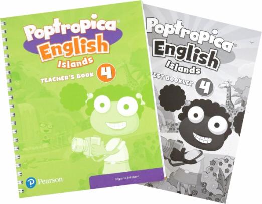 Poptropica English Islands 4 Teacher's Booklet + Test Book / Книга для учителя с онлайн кодом к игре и сборником тестов