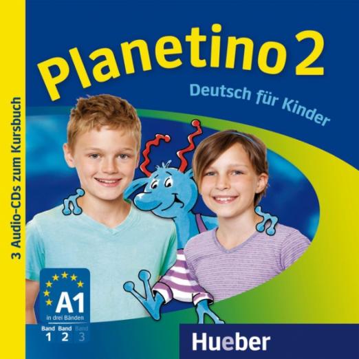 Planetino 2. 3 Audio-CDs zum Kursbuch / Аудиодиски к учебнику
