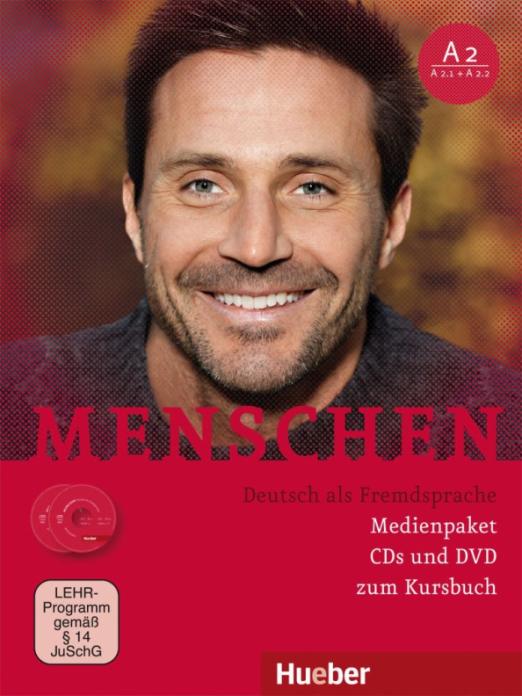 Menschen A2 Medienpaket 2 Audio-CDs + 1 DVD zum Kursbuch / Медиа-пакет 2 CD + 1 DVD к учебнику