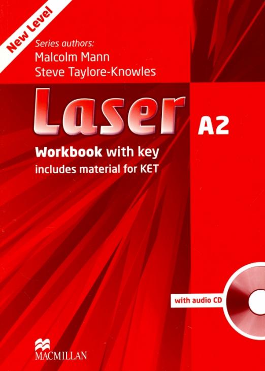Laser (Third Edition) А2 Workbook + key +CD / Рабочая тетрадь + ответы + CD