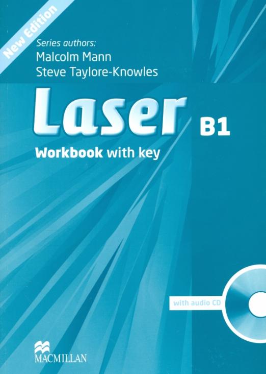 Laser (Third Edition) B1 Workbook + key +CD / Рабочая тетрадь + ответы + CD