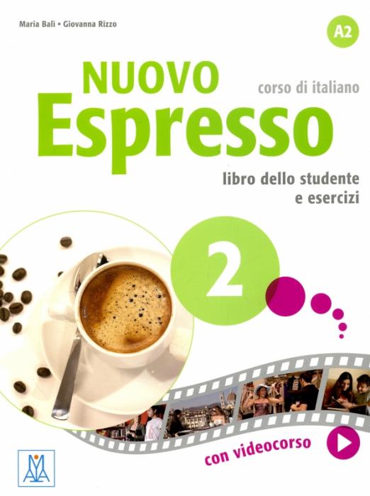 Nuovo Espresso 2 Libro dello Studente + eserciziario + DVD / Учебник + DVD