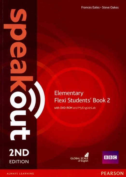 Speakout 2nd edition Elementary Flexi Students' Book 2 with MyEnglishLab and DVD  Учебник с онлайн кодом и DVD Часть 2