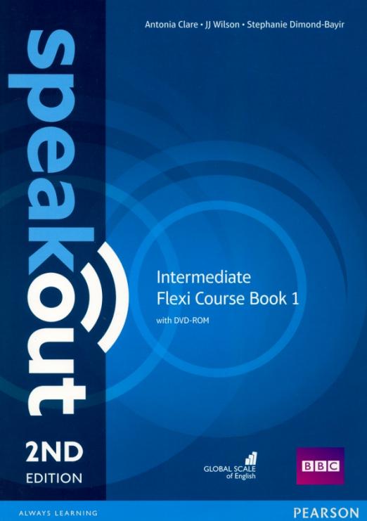 Speakout 2nd edition Intermediate Flexi Student's Book 1 with Workbook and DVDROM  Учебник с рабочей тетрадью и DVD Часть 1