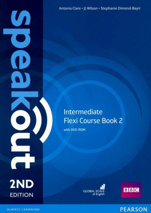 Speakout 2nd edition Intermediate Flexi Student's Book 2 with Workbook and DVDROM  Учебник с рабочей тетрадью и DVD Часть 2