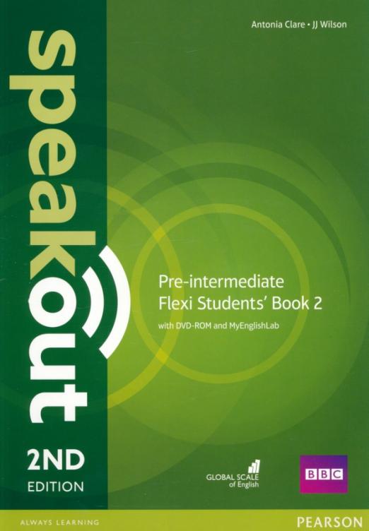 Speakout 2nd edition PreIntermediate Flexi Student's Book 2 with MyEnglishLab and DVD  Учебник с онлайн кодом и DVD Часть 2