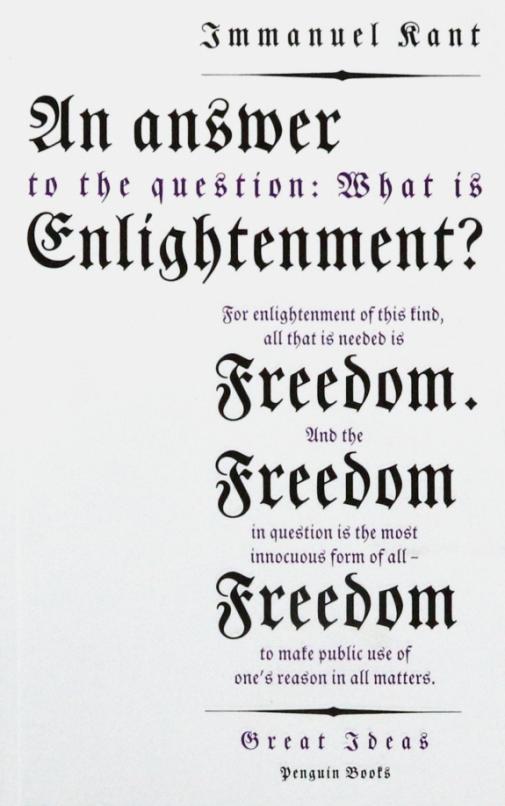 To Answer to the Question What is Enlightenment