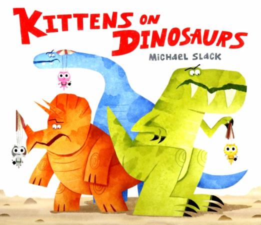 Kittens on Dinosaurs