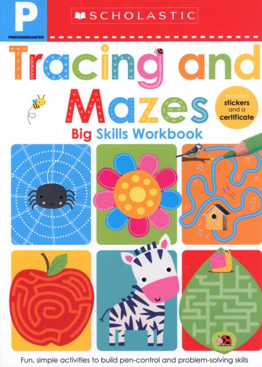 Tracing And Mazes. Big Skills Workbook